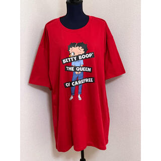 Betty Boop ベティ ロングTシャツ 大きいサイズ 5L(Tシャツ(半袖/袖なし))