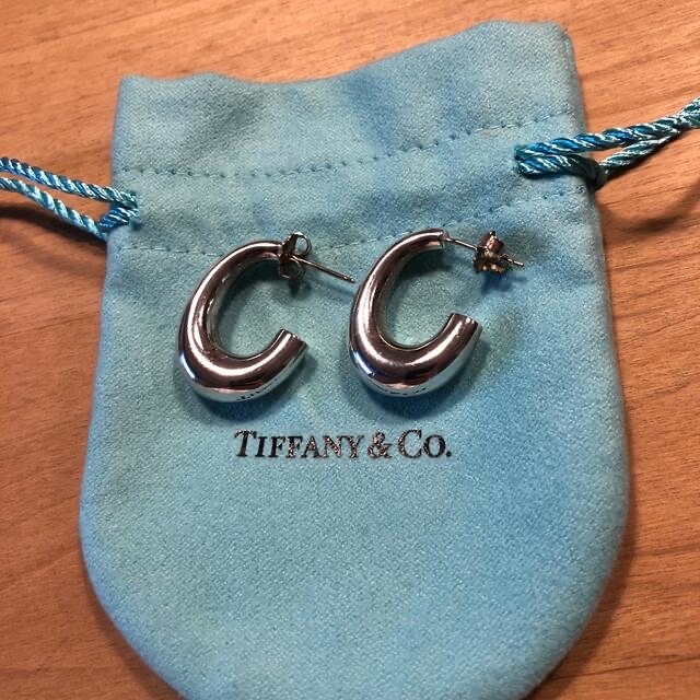 Tiffany フープピアス　シルバー925