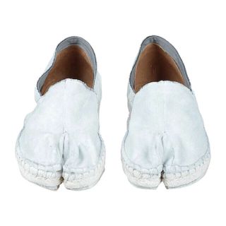 マルタンマルジェラ(Maison Martin Margiela)のMAISON MARGIELA エスパドリーユ スリッポン 白 ほぼ未使用(スリッポン/モカシン)