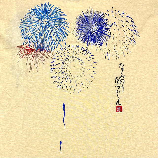 波達 なみたつ ビッグサイズ 4l 花火 刺繍 メタリックプリント Tシャツの通販 By Mk Vintage ラクマ