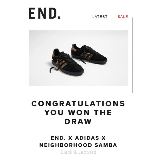 END. X ADIDAS X NEIGHBORHOOD SAMBA