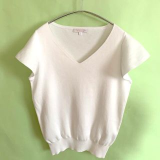 プロポーションボディドレッシング(PROPORTION BODY DRESSING)のフレンチスリーブＶネックスニット プロポーションボディードレッシング(ニット/セーター)