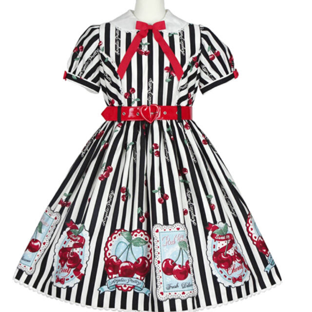 Angelic pretty cherry stamp ワンピース - www.glycoala.com