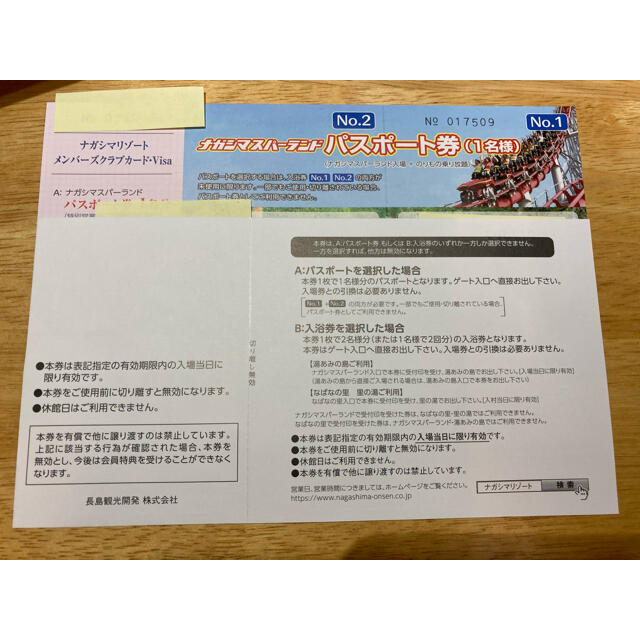 夏休み必見‼️ナガシマスパーランド パスポート2枚 (2021.9.30期限 ...