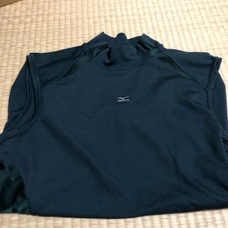 ミズノ(MIZUNO)のミズノ　アンダーシャツ　ノースリーブ　Oサイズ　ダークグリーン(ウェア)