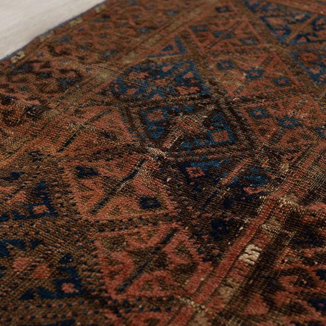 120x60cm　手織り ペルシャ 絨毯　ヴィンテージ　アフガン　バローチ