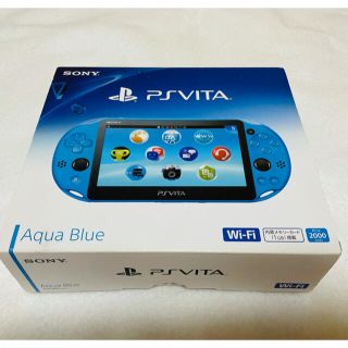 プレイステーションヴィータ(PlayStation Vita)の☆本体未使用品☆ PSVita PCH-2000 ZA23 アクアブルー 希少品(家庭用ゲーム機本体)