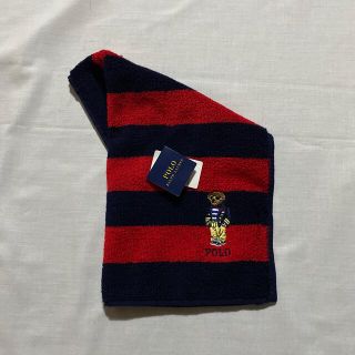 ポロラルフローレン(POLO RALPH LAUREN)のラルフローレン　タオルハンカチ　ポロベア刺繍　未使用品　#880(ハンカチ)