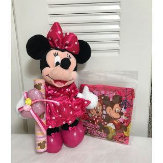 ミニーマウス(ミニーマウス)のMINNIE MOUSE《ミニーマウス》ぬいぐるみ　新品未使用巾着セット(ぬいぐるみ)