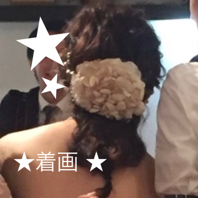【プレ花嫁様】かすみ草ヘッドドレス レディースのフォーマル/ドレス(ウェディングドレス)の商品写真