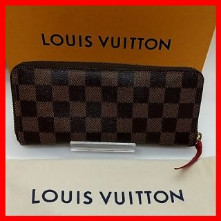 ルイヴィトン(LOUIS VUITTON)の【美品】ルイヴィトン　エベヌ　ポルトフォイユ　クレマンス　ジッピーウォレット　(財布)