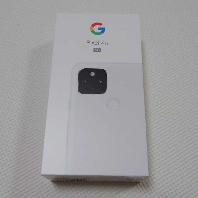 スマートフォン/携帯電話Google Pixel 4a 5G 未使用　ホワイト simロック解除