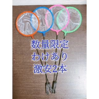 [訳あり2本] 取りネット 魚掬う ミジンコ メダカ　金魚　水槽　玉網　熱帯魚(アクアリウム)