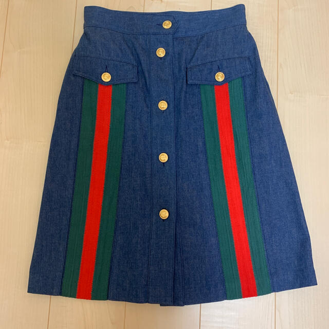 まとめ買い】 Gucci - グッチ デニムスカート ひざ丈スカート