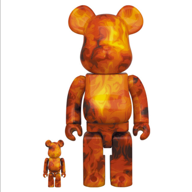 MEDICOM TOY(メディコムトイ)のBE@RBRICK SSUR FIRE 100％ & 400％ エンタメ/ホビーのフィギュア(その他)の商品写真