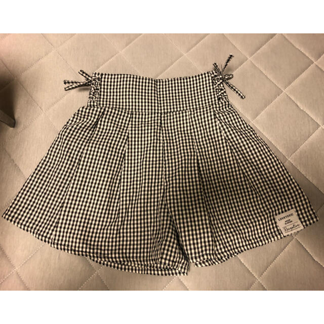 lovetoxic(ラブトキシック)のLOVE TOXIC ギンガムチェックキュロット キッズ/ベビー/マタニティのキッズ服女の子用(90cm~)(パンツ/スパッツ)の商品写真