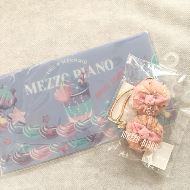 mezzo piano - メゾピアノ 新品マスクケース＆ヘアポニーの通販 by Cherry's shop｜メゾピアノならラクマ