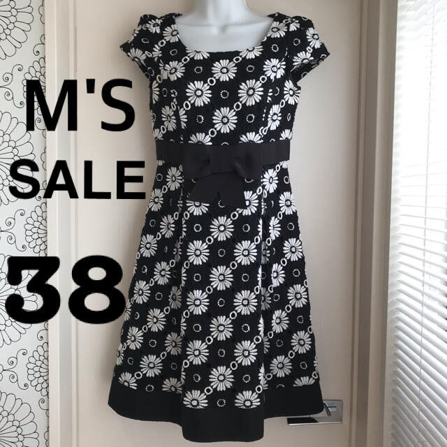 M'S GRACY(エムズグレイシー)のSALE❤︎M’S GRACY❤︎エムズグレイシー デイジー ワンピース 38 レディースのワンピース(ひざ丈ワンピース)の商品写真