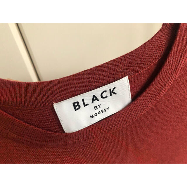 BLACK by moussy(ブラックバイマウジー)のblack by moussy ウォッシャブル5分袖トップス　ブラウン　フリー レディースのトップス(カットソー(半袖/袖なし))の商品写真