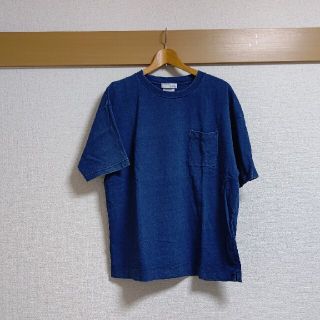 ライトオン(Right-on)の（古着）ライトオン　デニムTシャツ　Sサイズ　ビッグシルエット(Tシャツ/カットソー(半袖/袖なし))