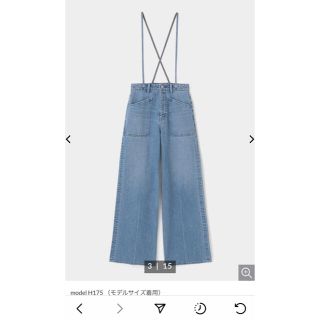 マウジー(moussy)のmoussy サスペンダーワイドデニムサロペット 1(サロペット/オーバーオール)