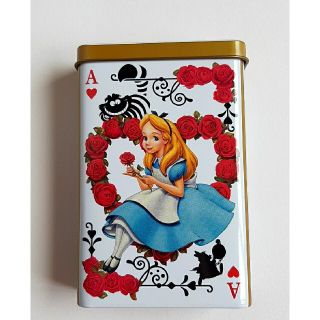 ディズニー(Disney)の美品 ディズニー 不思議の国のアリス 缶 正規品(小物入れ)