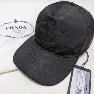 プラダ(PRADA)の【新品正規品】 PRADA ロゴの刺繍 ベースボールキャップ(キャップ)