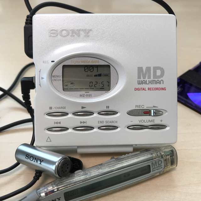 【美品DE完動品】SONY MD WALKMAN MZ-R91