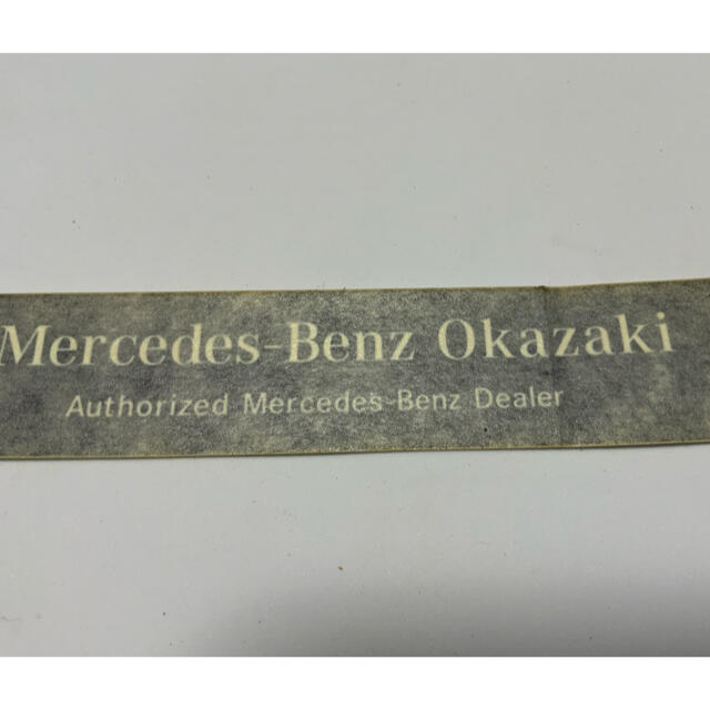 Mercedes-Benz Okazaki ディーラーステッカー 自動車/バイクの自動車(車外アクセサリ)の商品写真