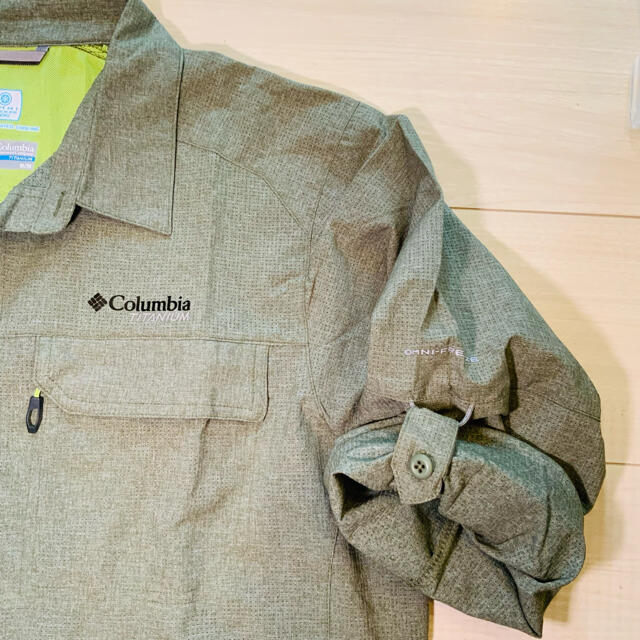 Columbia(コロンビア)のコロンビア　ロールアップシャツ　メンズ　欧州M 日本Lサイズ メンズのトップス(シャツ)の商品写真