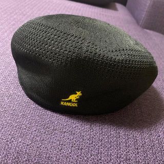 カンゴール(KANGOL)のKANGOL カンゴール 帽子　ハンチング　黒　キッズ(帽子)