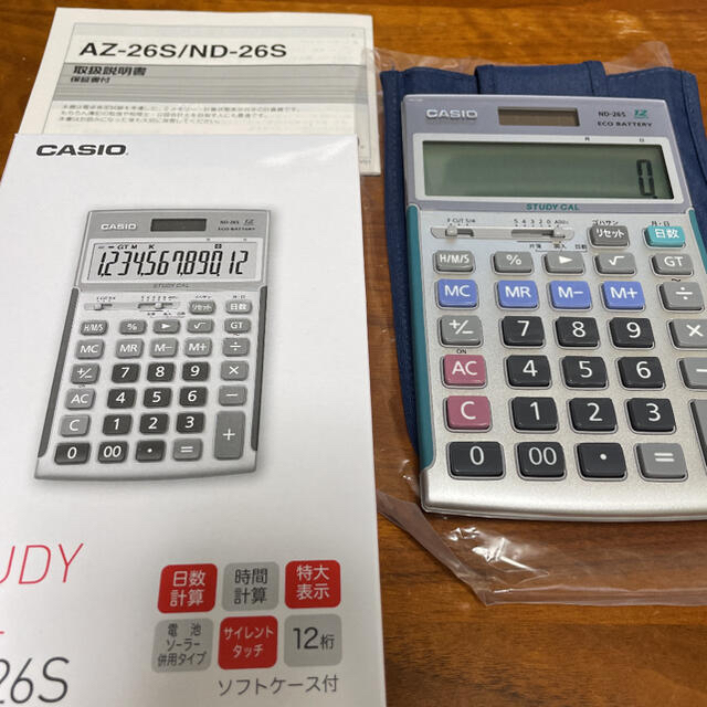 CASIO CASIO製 ND-26S プロ用実務電卓 日本電卓技能検定協会 推奨電卓の通販 by いにごろー's shop｜カシオならラクマ