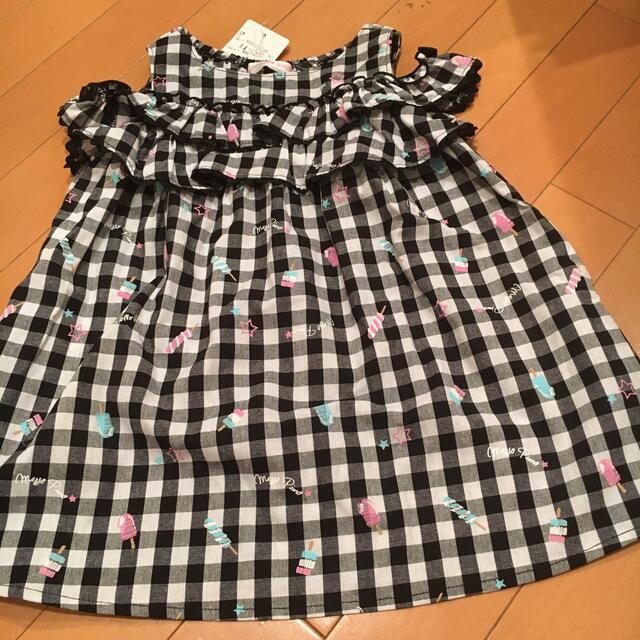 mezzo piano(メゾピアノ)のメゾピアノ★新品タグ付き★90★ワンピース キッズ/ベビー/マタニティのキッズ服女の子用(90cm~)(ワンピース)の商品写真