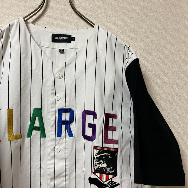 XLARGE(エクストララージ)のXLARGE【エクストララージ】ベースボールシャツ！ビッグロゴ刺繍！ストリート！ メンズのトップス(シャツ)の商品写真