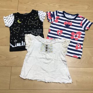 キムラタン(キムラタン)のてるみ様専用★90サイズ 3枚セット 半袖Tシャツ 女の子 (Tシャツ/カットソー)