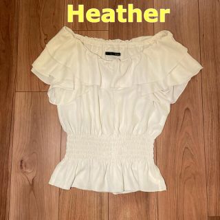 ヘザー(heather)の値下げ！ヘザー　オフショルダトップス(シャツ/ブラウス(半袖/袖なし))