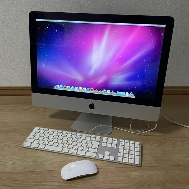 iMac (21.5-inch, 2009) ／本体、キーボード、マウス付属スマホ/家電/カメラ