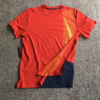 ナイキ(NIKE)の新品 NIKE ナイキ メンズ 半袖Tシャツ XL 切替 ボーダーデザイン(Tシャツ/カットソー(半袖/袖なし))