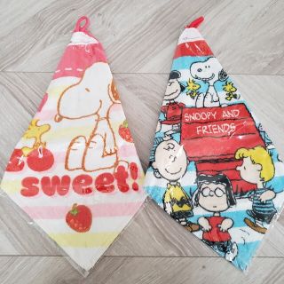 スヌーピー(SNOOPY)のスヌーピー ループ付きタオル ２枚セット(その他)