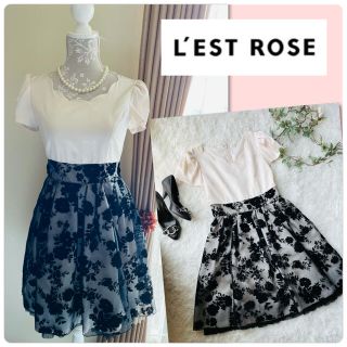 レストローズ(L'EST ROSE)の♡ L'EST ROSE ディアローズフロッキードッキングワンピース♡(ひざ丈ワンピース)