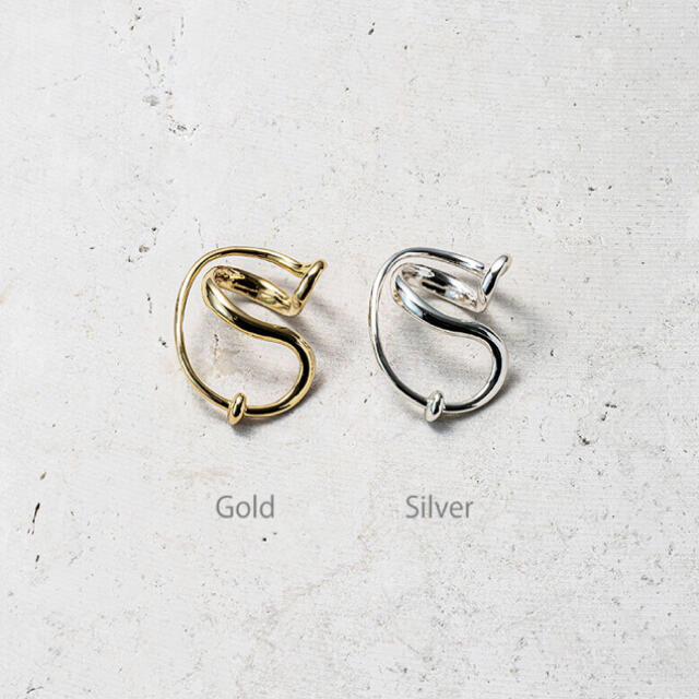 soierie Neo coil earcuff ring (gold)