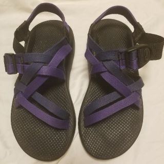 チャコ(Chaco)のビブラムソール　chaco チャコ　サンダル　ネイビー　紫 黒　26　us8　　(サンダル)