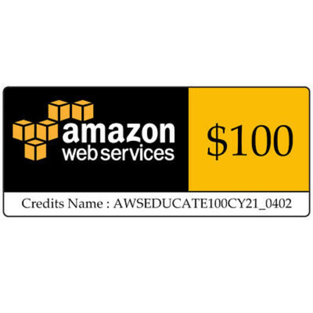 AWS Credit c Code クレジット　$100