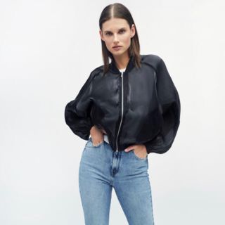 ザラ(ZARA)のオーガンザジャケット(ZARA)(ブルゾン)