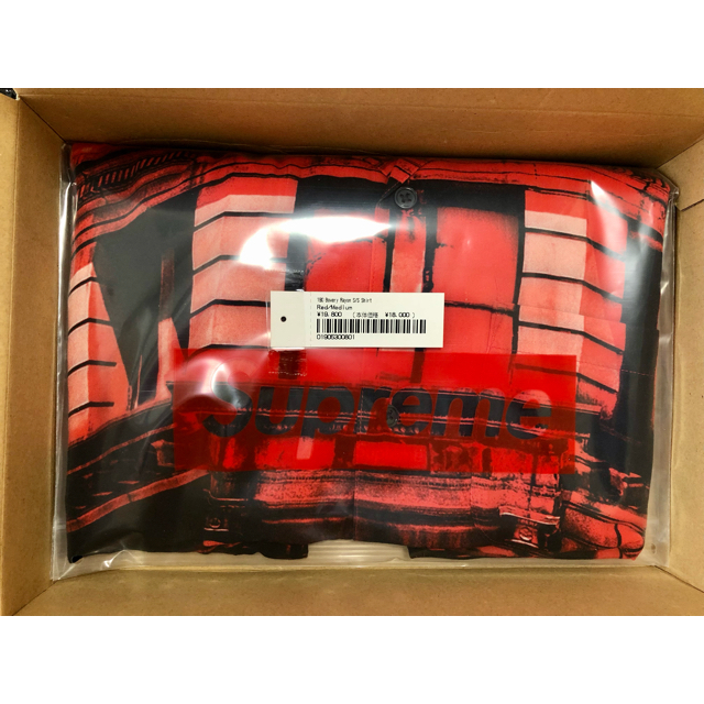 Supreme(シュプリーム)のSupreme 190 Bowery Rayon S/S Shirt RED M メンズのトップス(シャツ)の商品写真