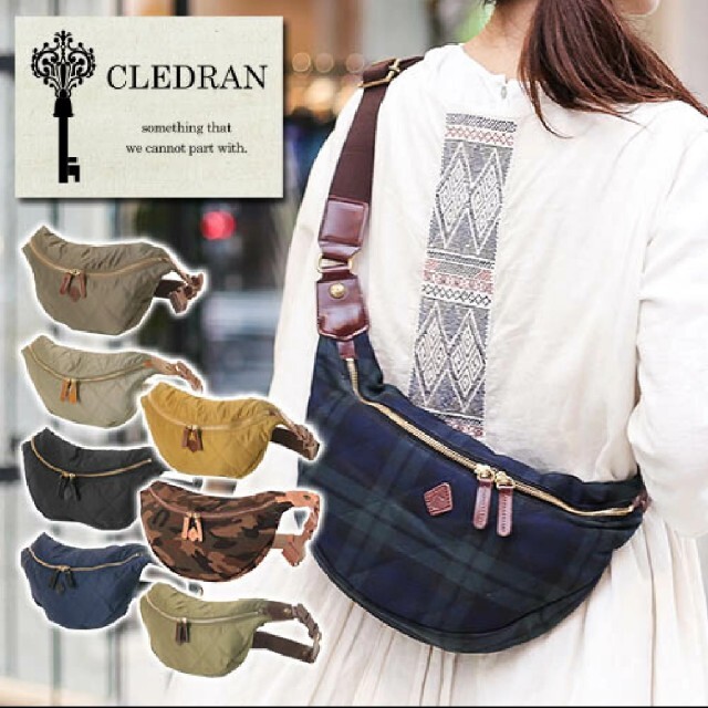 CLEDRAN(クレドラン)のクレドラン ショルダー バッグ ROTA S ブラック レディースのバッグ(ショルダーバッグ)の商品写真