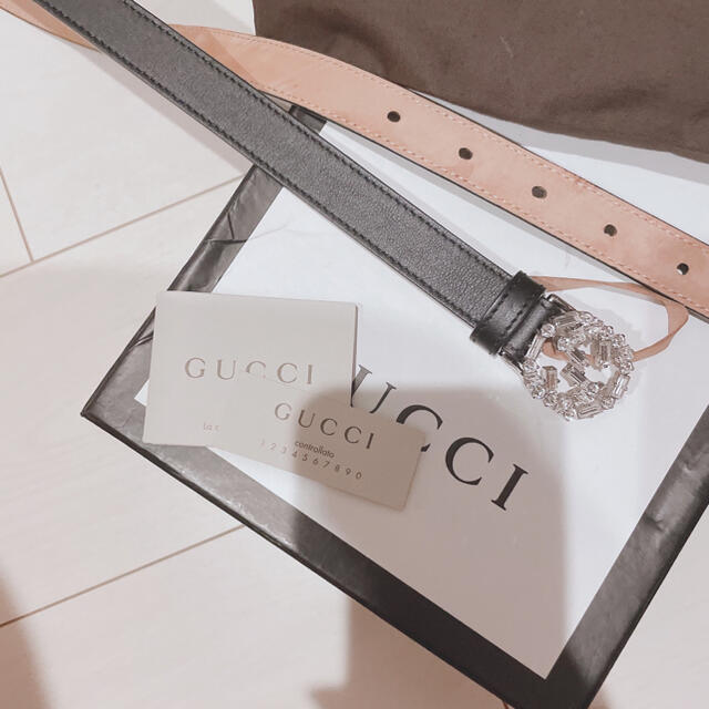 Gucci(グッチ)のGUCCI スワロフスキーベルト ビジューベルト レディースのファッション小物(ベルト)の商品写真