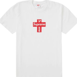 シュプリーム(Supreme)の新品未使用Supreme Cross Box Logo Tee White L(Tシャツ/カットソー(半袖/袖なし))