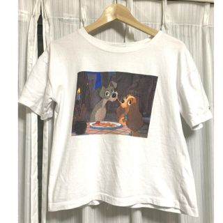 ザラ(ZARA)のZARA 完売品 わんわん物語 ロゴTシャツ ディズニー(Tシャツ(半袖/袖なし))