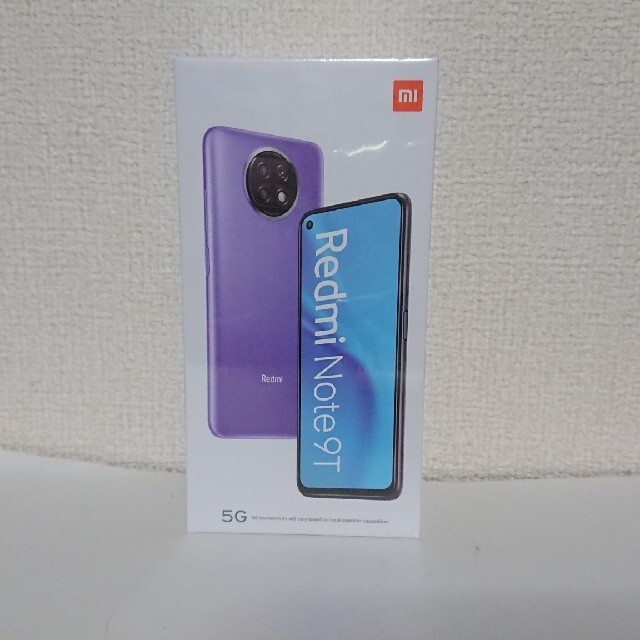 Softbank(ソフトバンク)の【新品未開封】5G対応 Xiaomi Redmi Note 9T パープル スマホ/家電/カメラのスマートフォン/携帯電話(スマートフォン本体)の商品写真